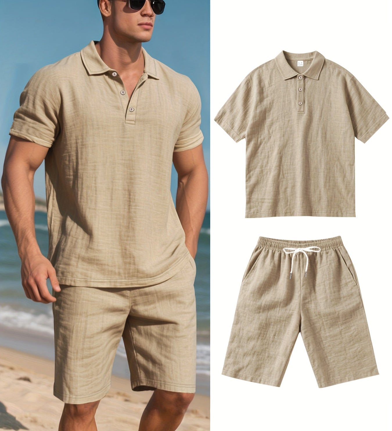 Conjunto de linho para homem