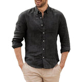 Camisa de linho respirável