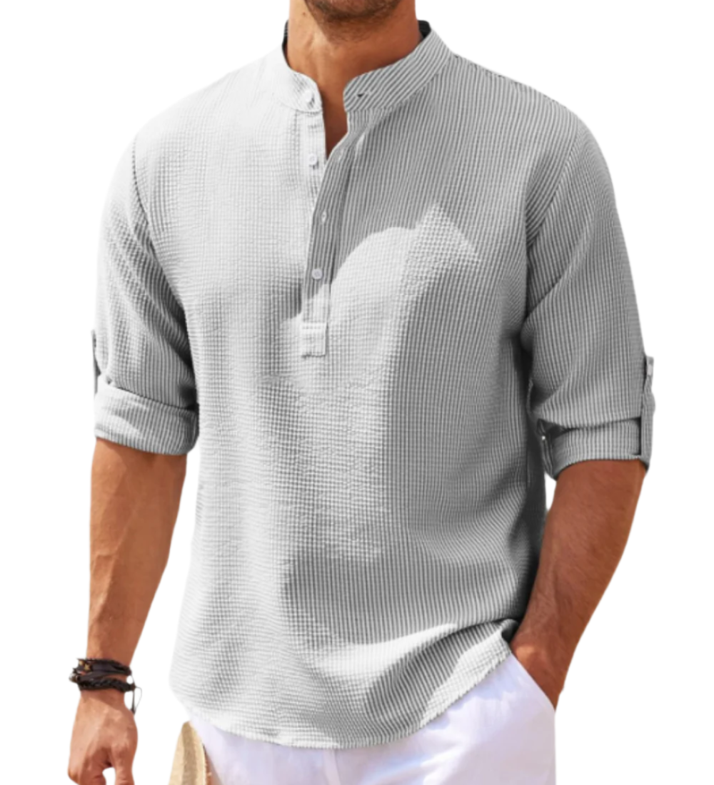 Camisa pólo de manga comprida