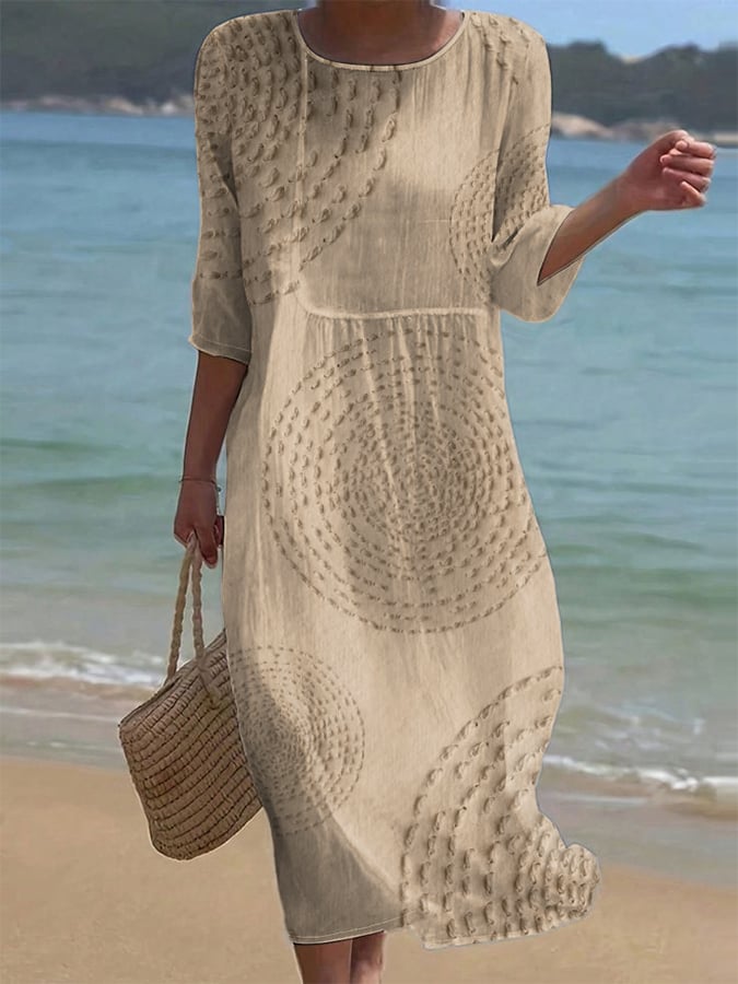 Moda Lusitana - Vestido Bordado Casual