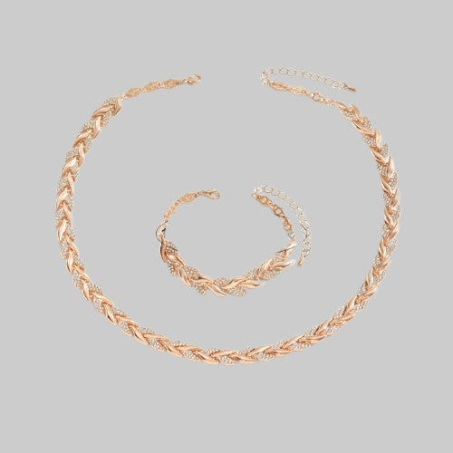 Moda Lusitana - Conjunto de Jóias com Strass