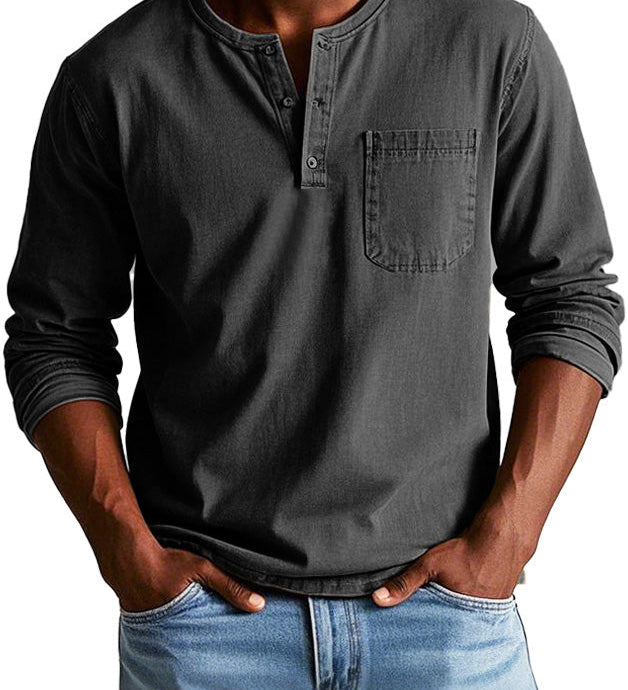 Lenoir™ | Camisa vintage de manga comprida