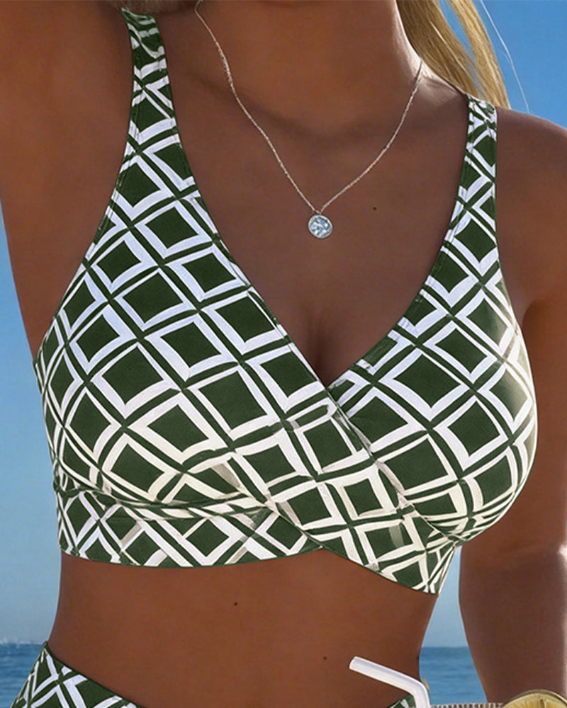 Moda Lusitana - Biquíni Estampado de Corte Alto
