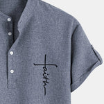 Moda Lusitana - Camisa Elegante com Colarinho Moderno