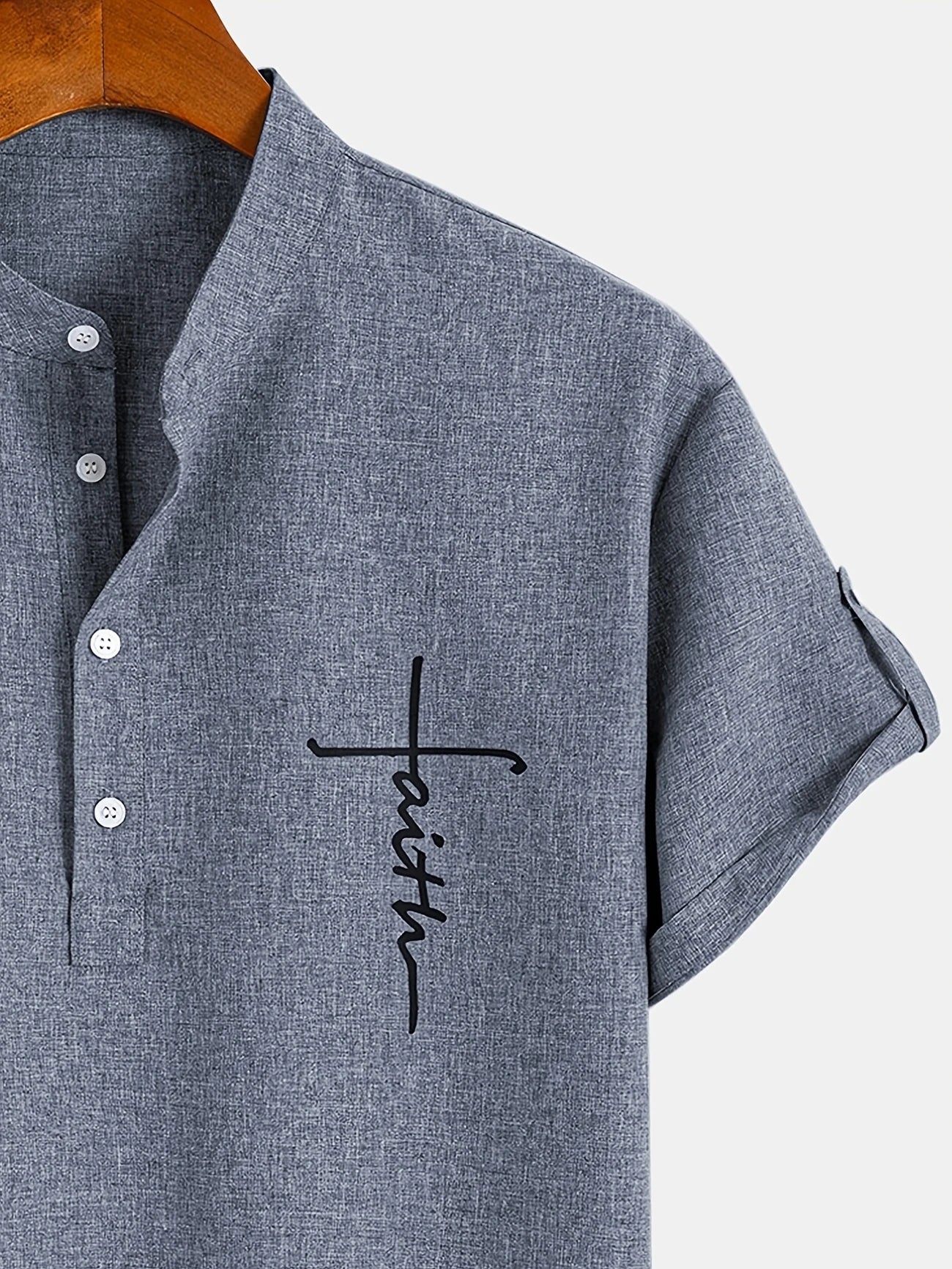 Moda Lusitana - Camisa Elegante com Colarinho Moderno