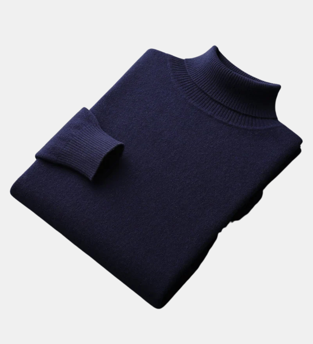 Camisola de gola alta em caxemira Mars