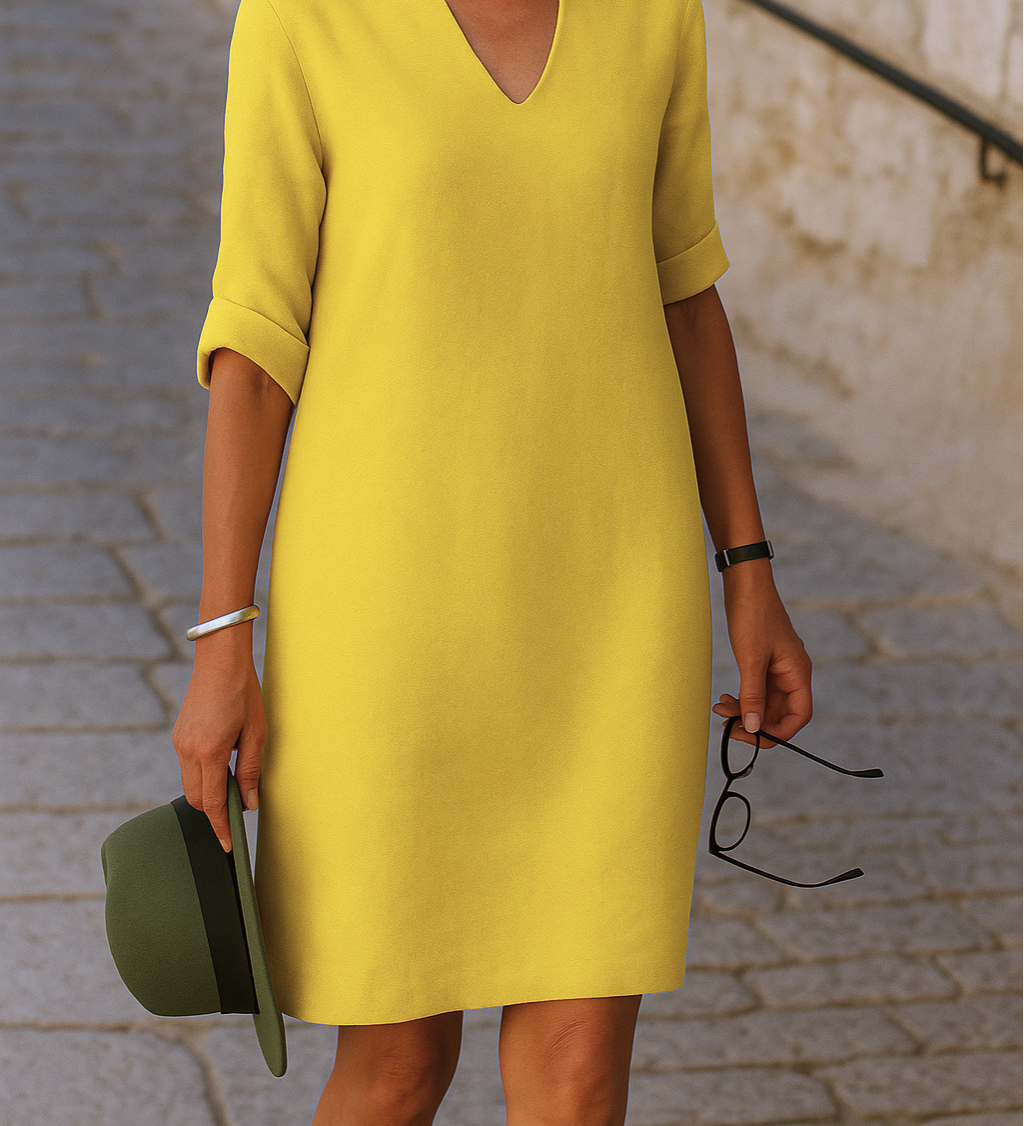 Ria™ | Vestido elegante com decote em V