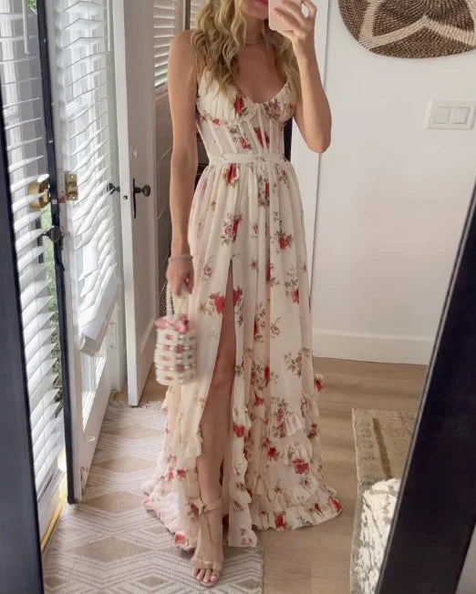 Moda Lusitana - Vestido Floral Elegante