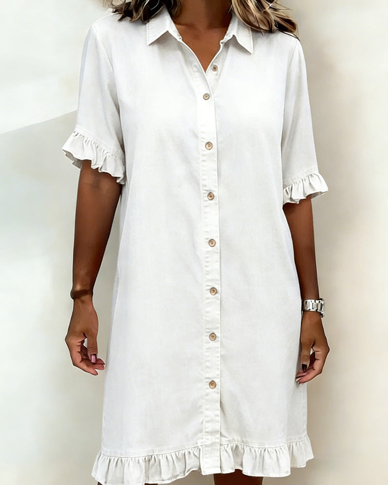 Moda Lusitana - Vestido Denim Elegante
