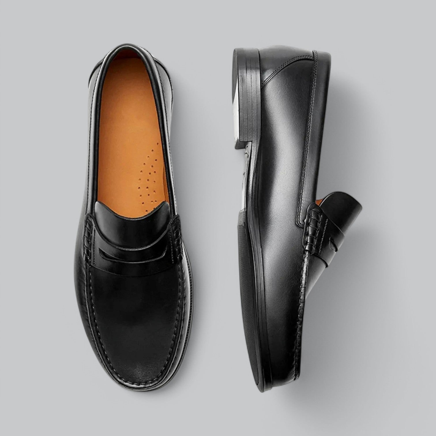Mocassins de couro chiques