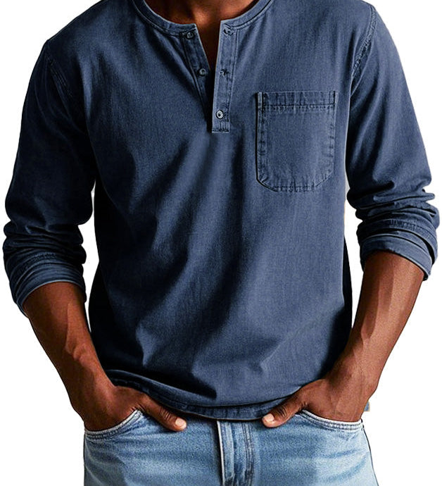 Lenoir™ | Camisa vintage de manga comprida