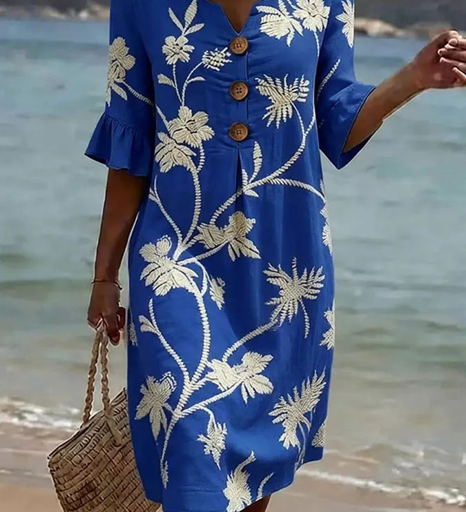 Moda Lusitana - Vestido Floral Casual