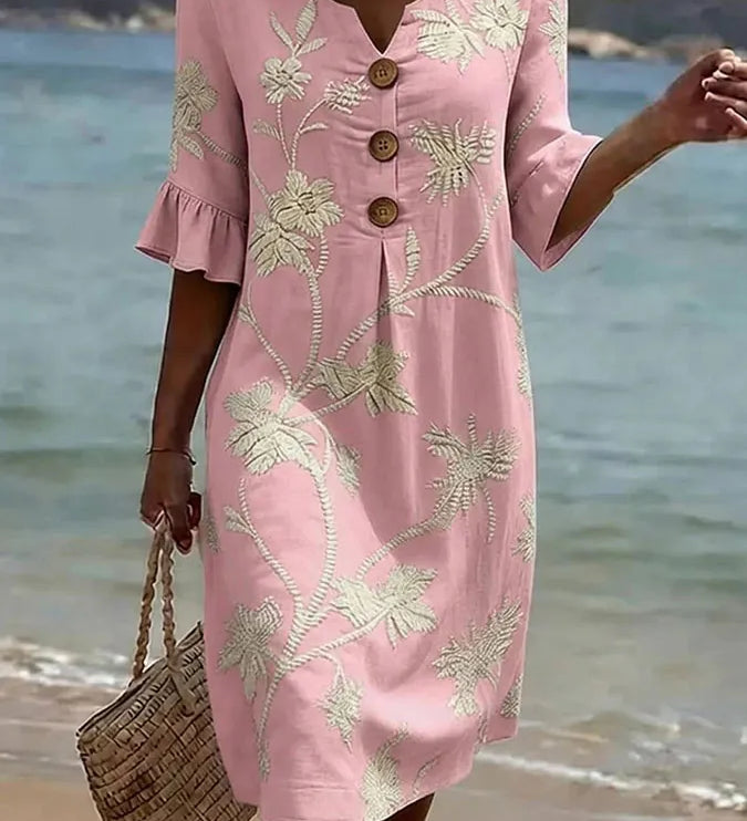 Moda Lusitana - Vestido Florido Casual