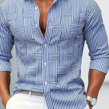 Moda Lusitana - Camisa de Homem às Riscas Vintage