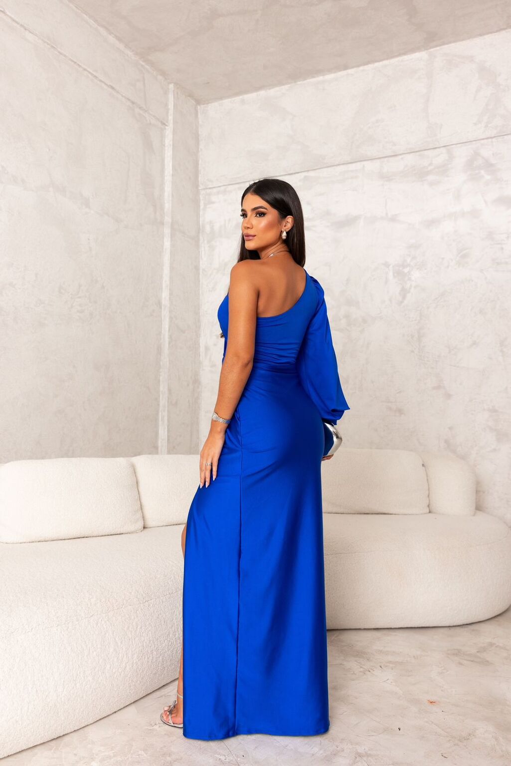 Moda Lusitana - Vestido Elegante de Cetim