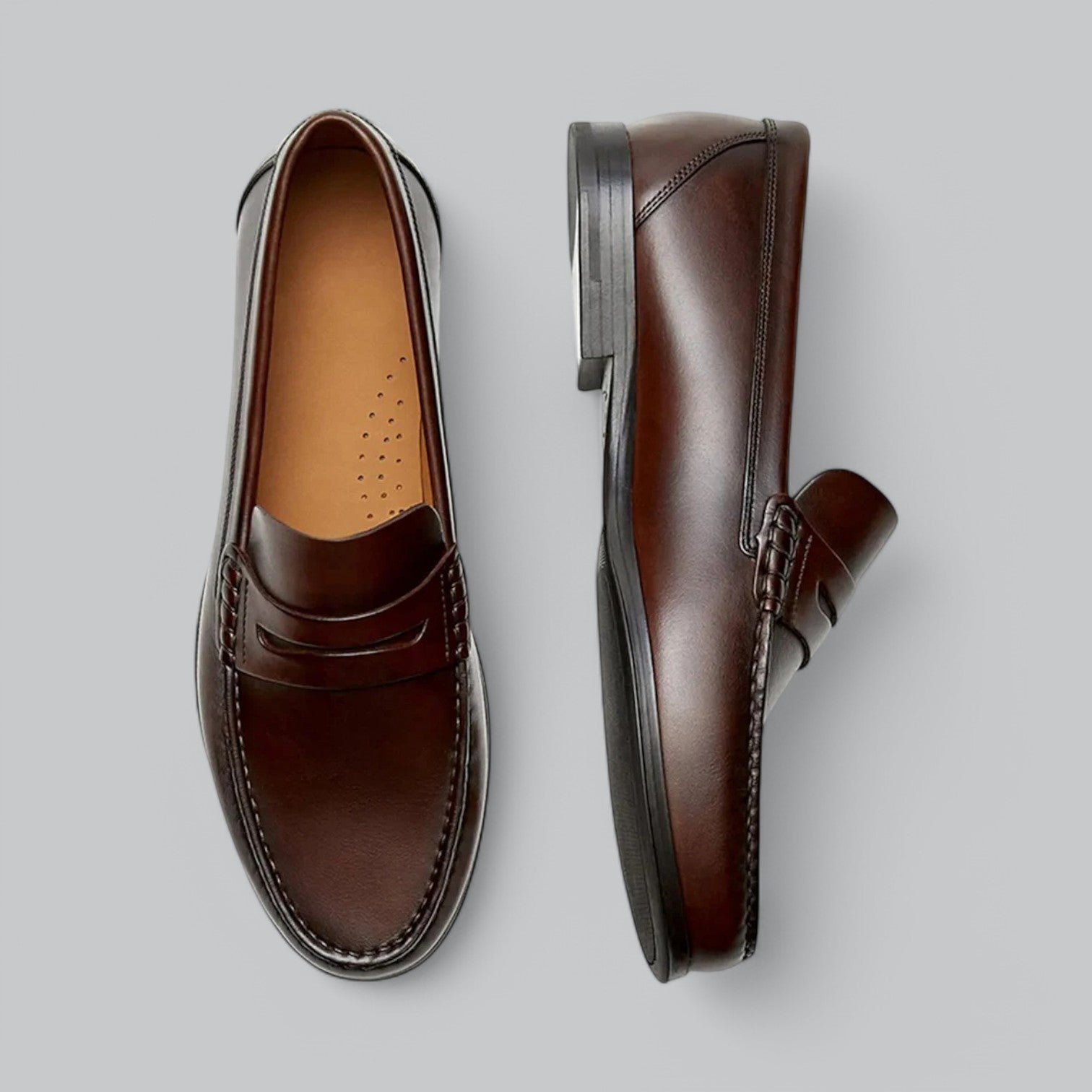 Mocassins de couro chiques