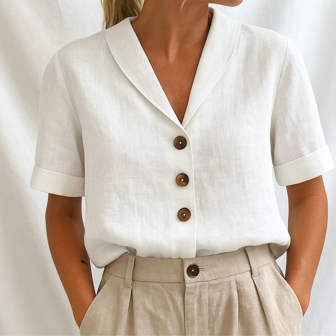 Lois | Blusa lisa elegante