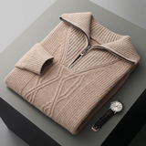 Camisola com fecho de correr Taranto Merino Wool