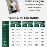 Camiseta com estampa artística de torcida para jogos de futebol da seleção portuguesa masculina