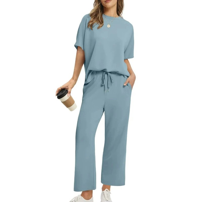 SoftSet – Conjunto casual de blusa e calça