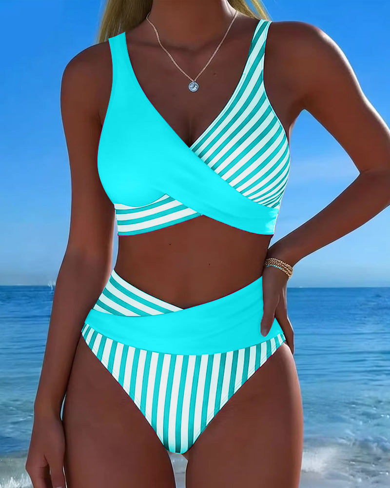 Moda Lusitana - Biquíni Elegância Listrado