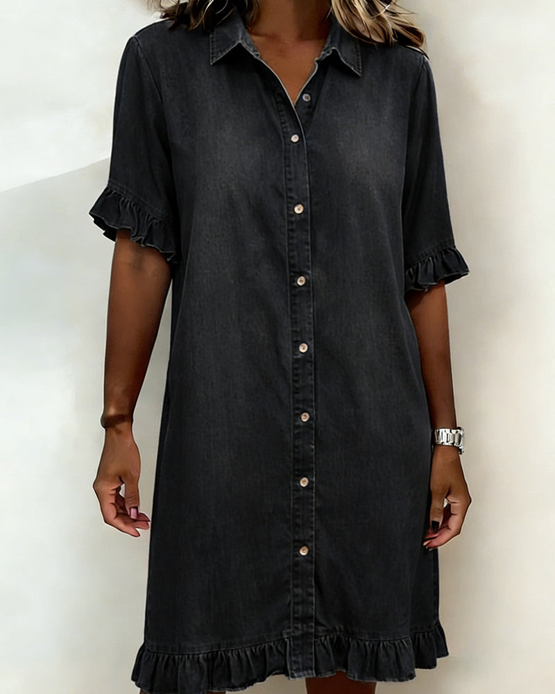 Moda Lusitana - Vestido Denim Elegante