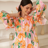 Moda Lusitana - Vestido Pétalas Rosa