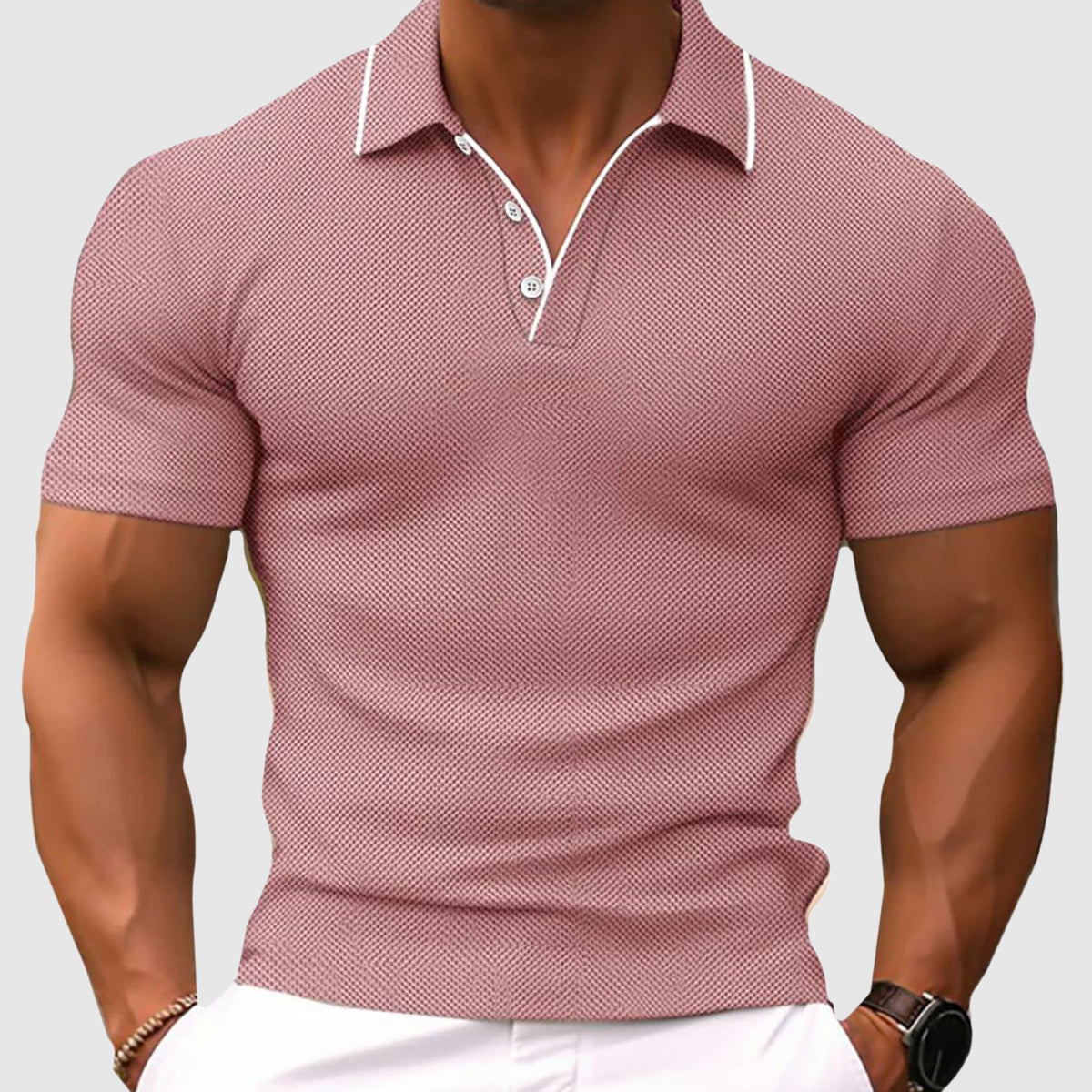 Camisa pólo de corte justo