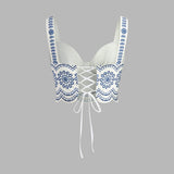 Moda Lusitana - Conjunto Cropped e Saia Bordada