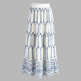 Moda Lusitana - Conjunto Cropped e Saia Bordada