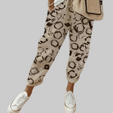 Moda Lusitana - Calças Estilo Casual com Estampa Moderna