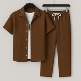 Conjunto de linho elegante