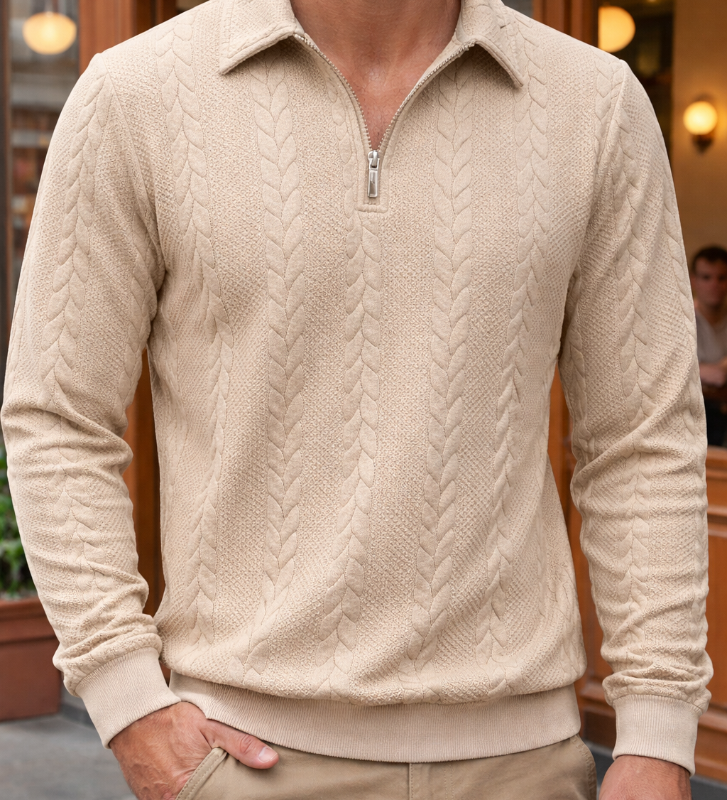 Camisola italiana com fecho