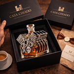 Moda Lusitana - Garrafa de Whisky com Design de Motor
