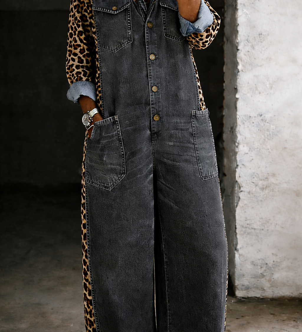 Moda Lusitana - Macacão-camisa de ganga