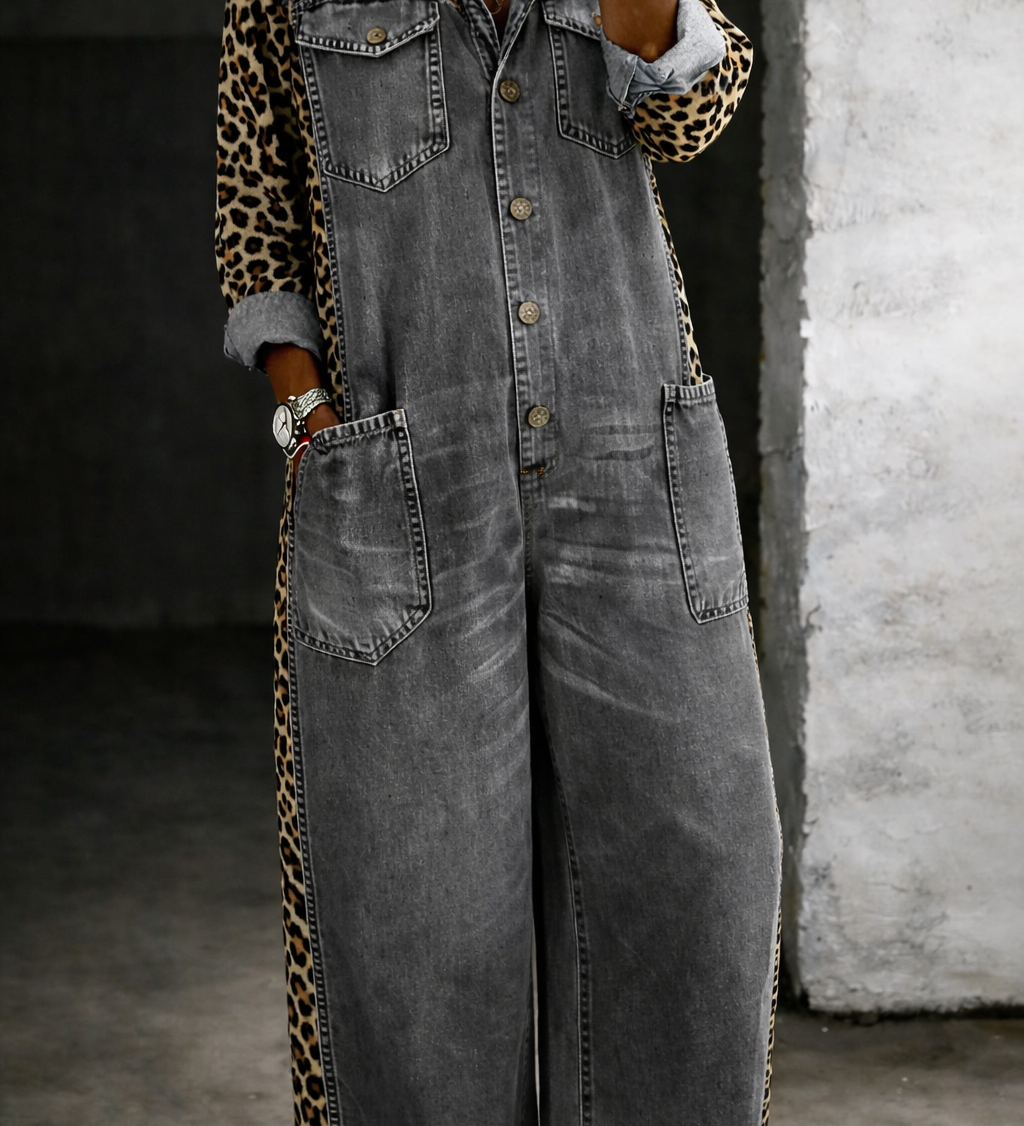 Moda Lusitana - Macacão-camisa de ganga