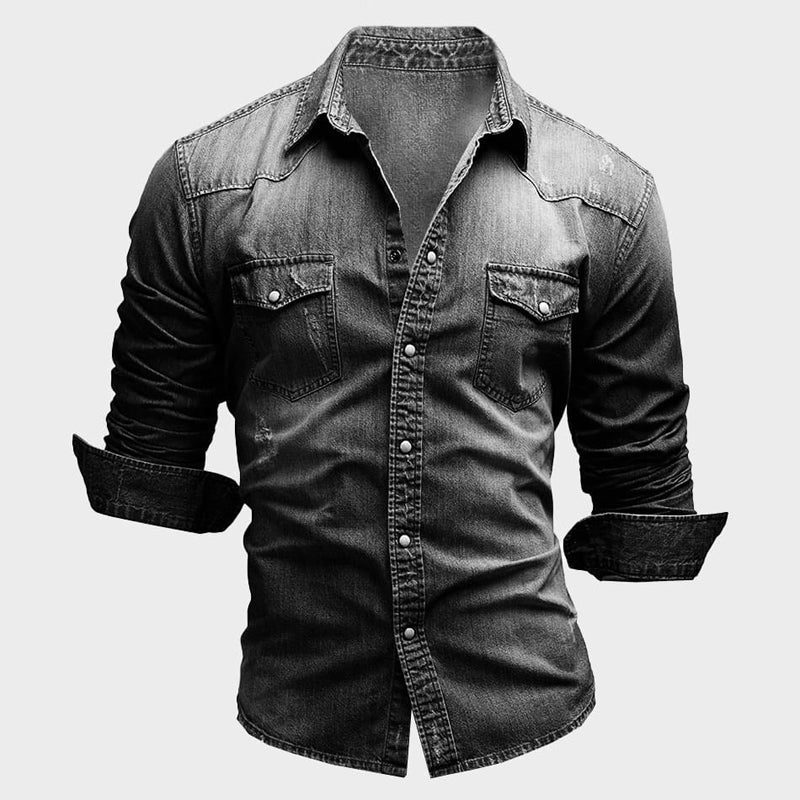 Camisa de ganga elegante
