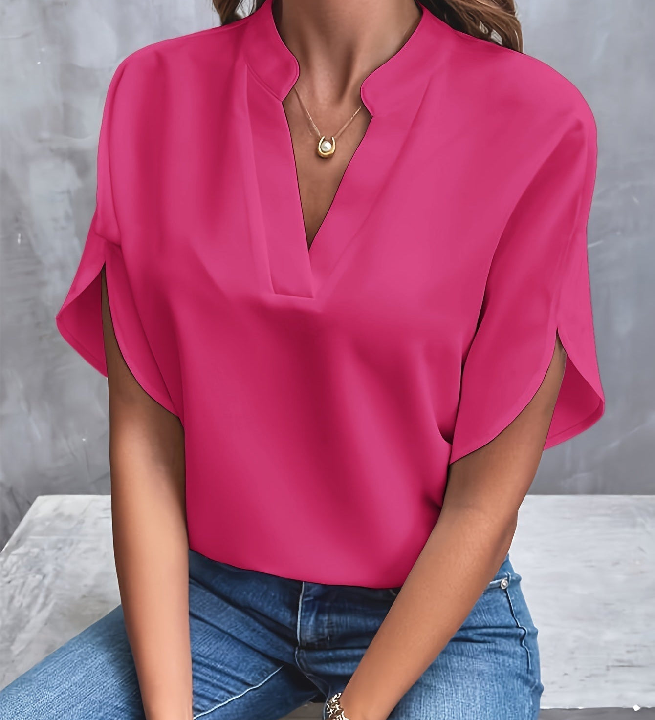 Lena™ Blusa leve e elegante