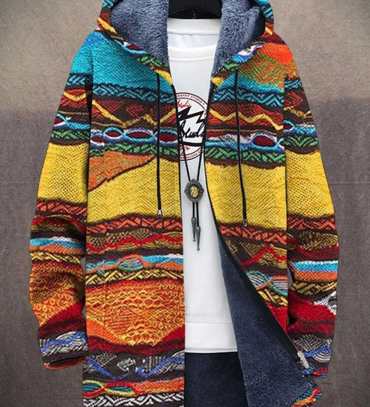 Elouera | Cardigan luxuoso inspirado em arte