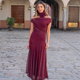 Moda Lusitana - Vestido Elegante Asimétrico