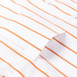 Camisa elegante de algodão às riscas