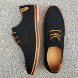 Sapatos de negócios Oxford de camurça