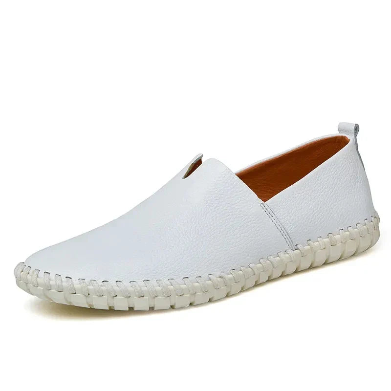 Mocassins em pele respirável