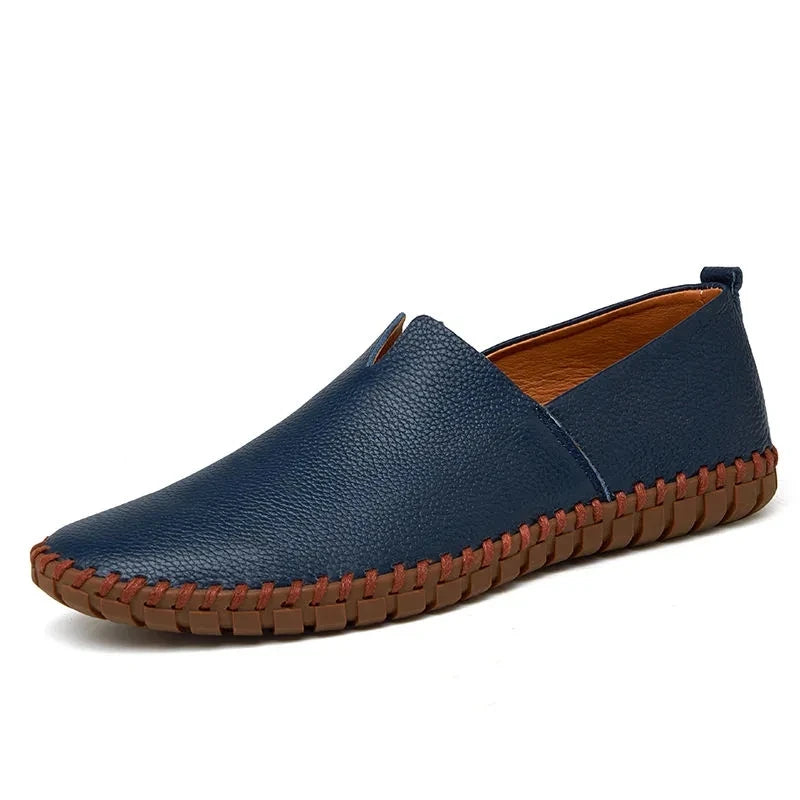 Mocassins em pele respirável