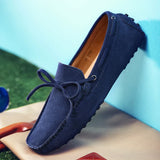 Mocassins casuais de verão em camurça