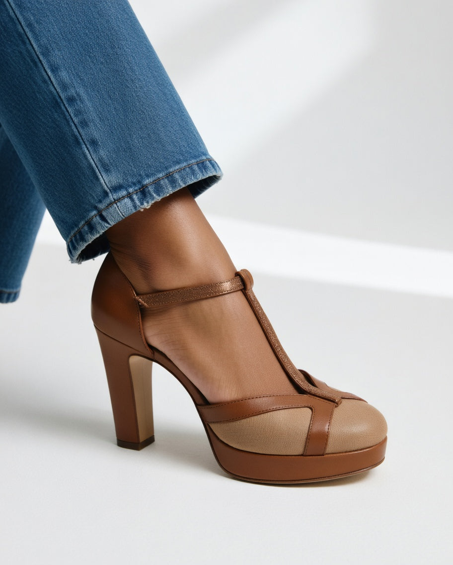Moda Lusitana - Pumps Elegantes com Tira