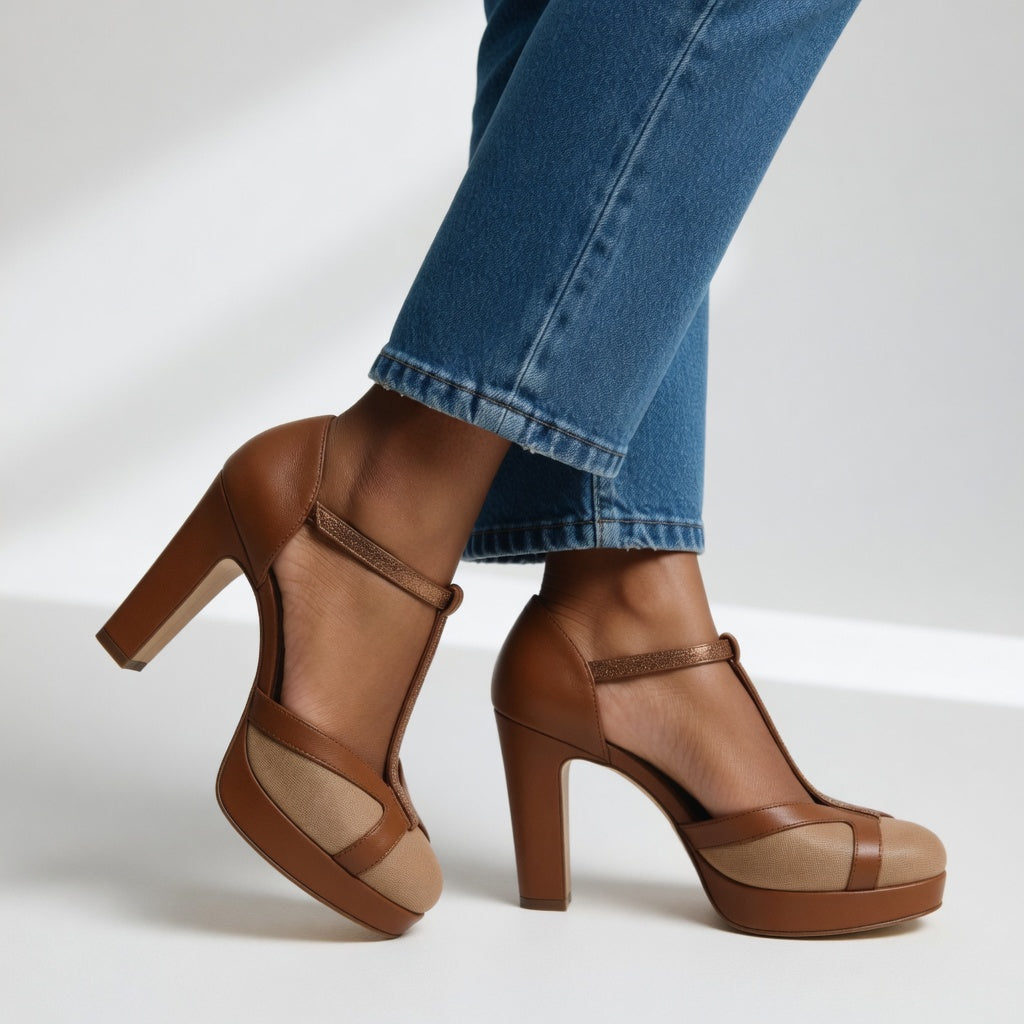 Moda Lusitana - Pumps Elegantes com Tira