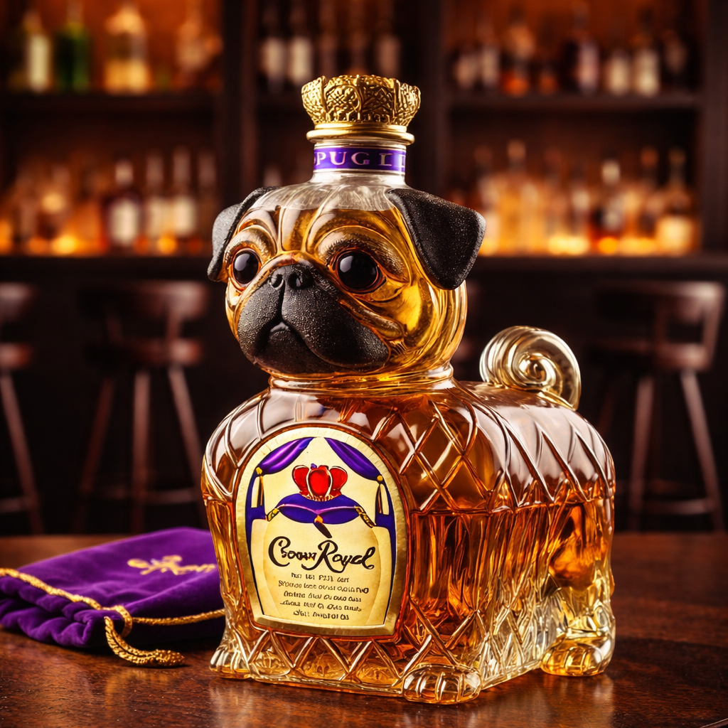 Moda Lusitana - Frasco de Whisky Bulldog Francês
