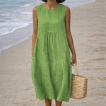 Moda Lusitana - Vestido Midi Sem Mangas