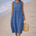 Moda Lusitana - Vestido Midi Sem Mangas